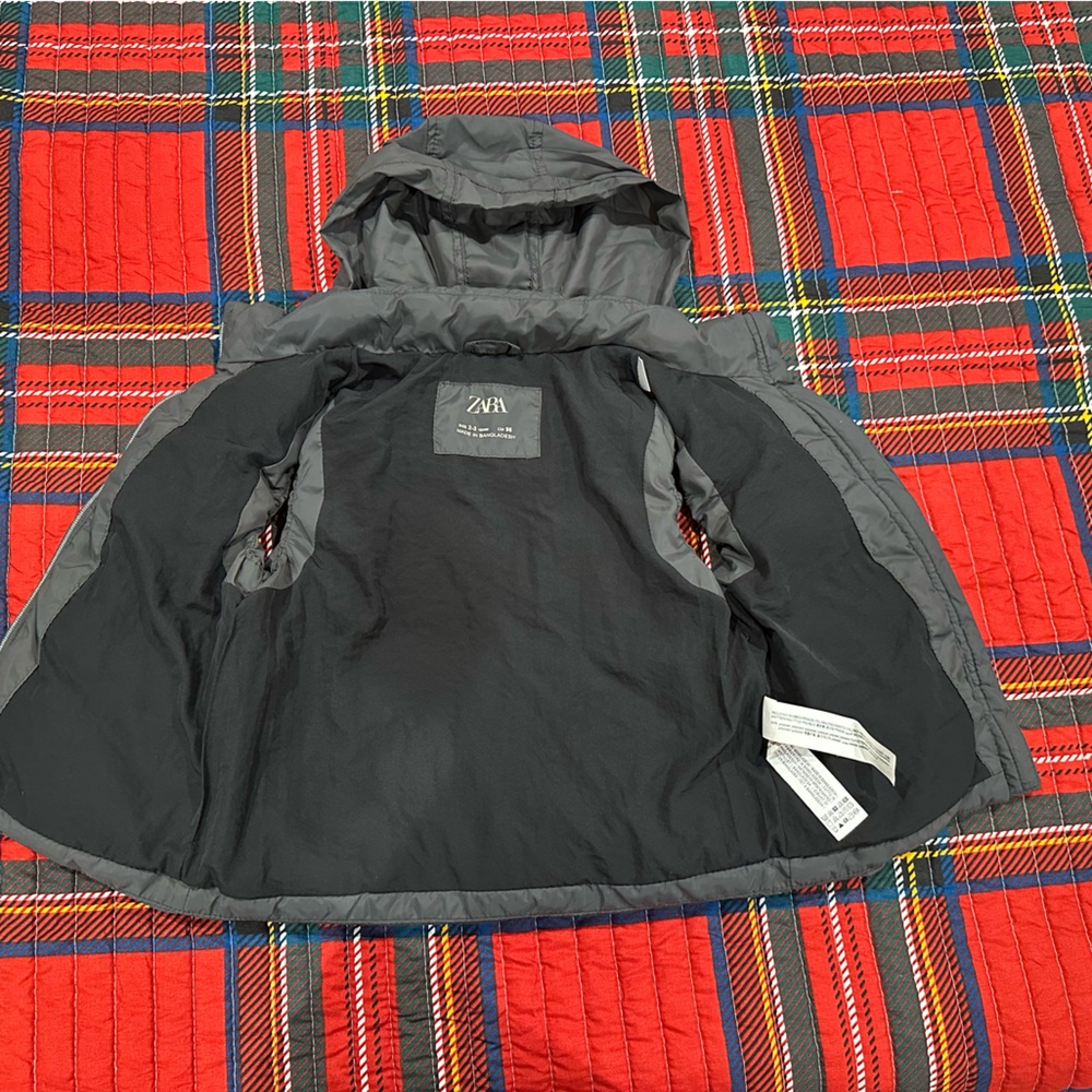Zara Gray Puffer Vest